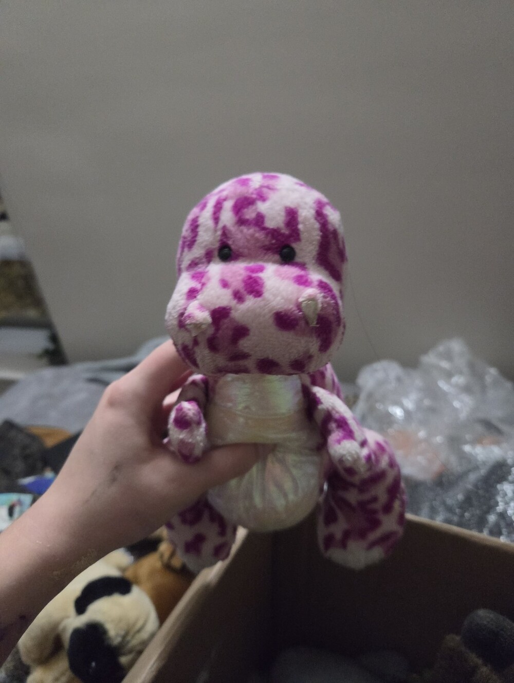 Ganz Webkinz Plush Camo Dinosaur Lizard No Code